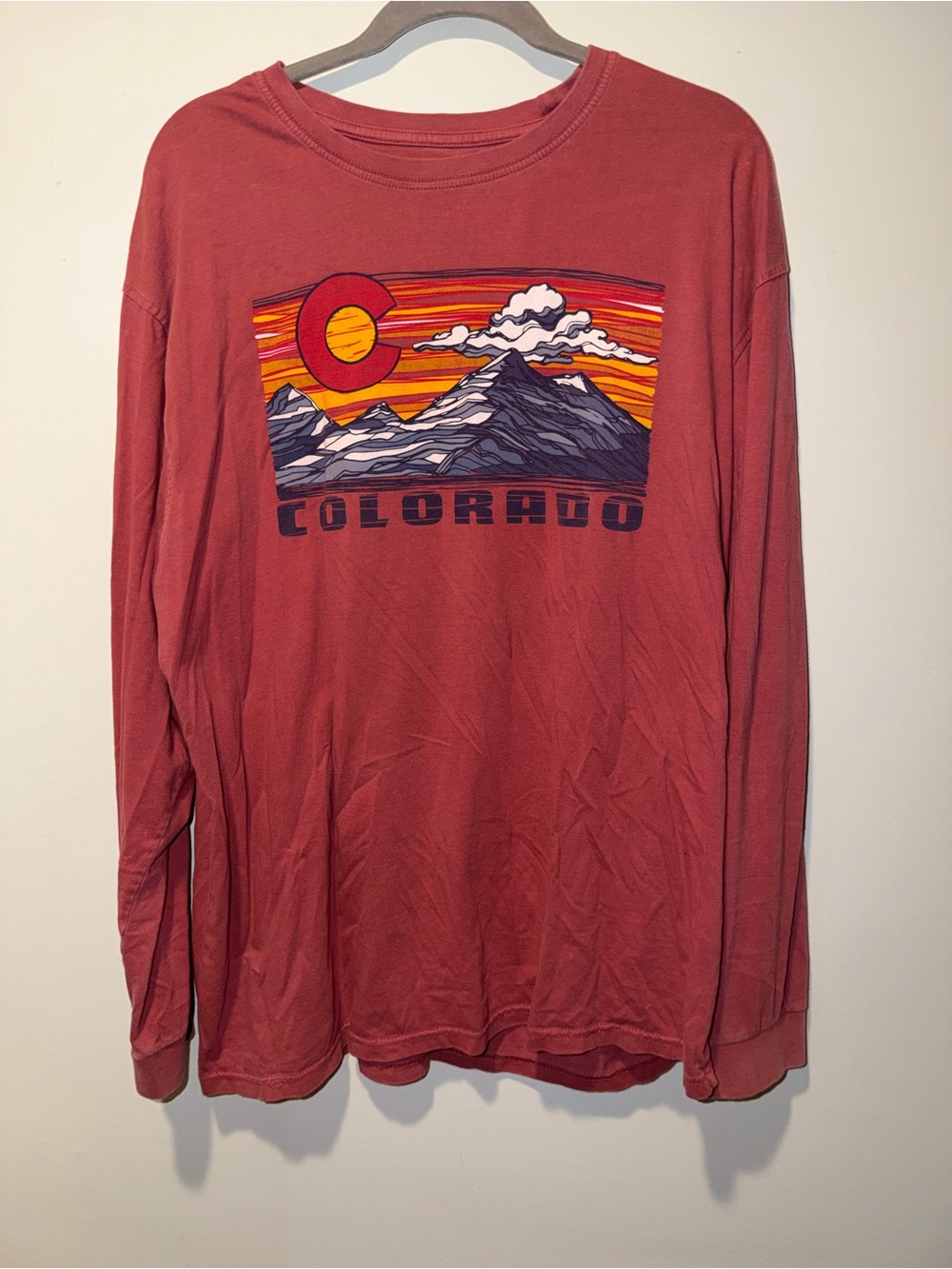 Colorado Graphic Long-Sleeve T-Shirt - Rust